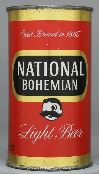 National Bohemian Light Beer Flat Top Can