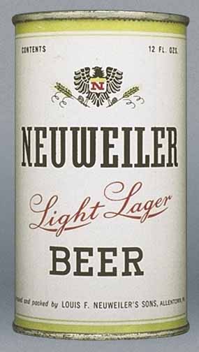 Neuweiler Light Lager Beer Flat Top Can