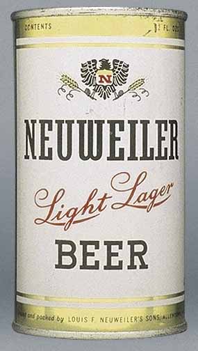 Neuweiler Light Lager Beer Flat Top Can