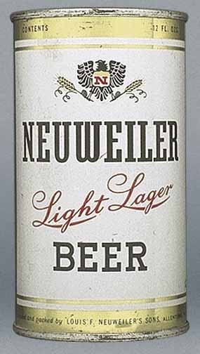 Neuweiler Light Lager Beer Flat Top Can
