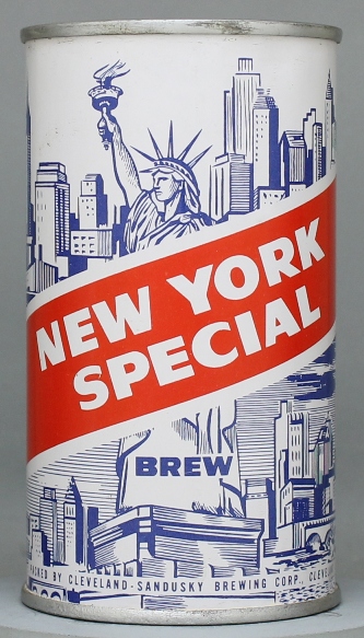 New York Special Brew Beer Flat Top Can