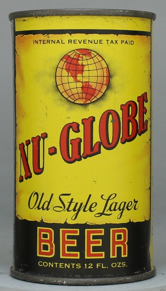 Nu-globe Old Style Lager Beer Flat Top Can