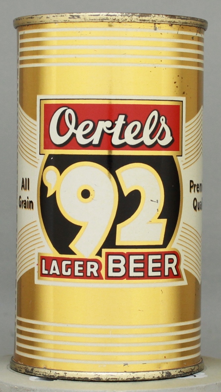 Oertel's '92 Lager Beer Flat Top Can