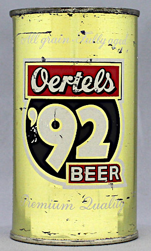 Oertel's 92 Beer Flat Top Can