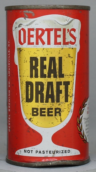 Oertel's Real Draft Flat Top Can