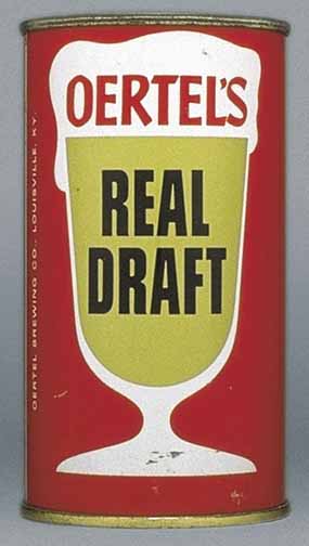 Oertel's Real Draft Flat Top Can