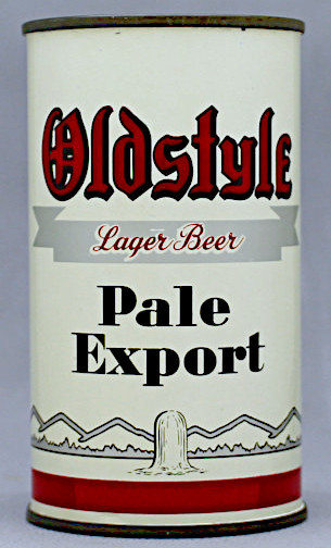 Oldstyle Pale Export Lager Beer Flat Top Can