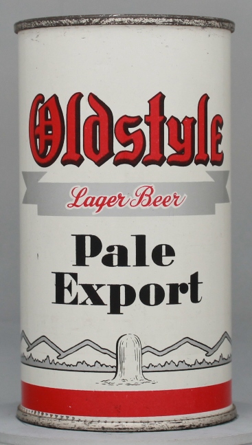 Oldstyle Pale Export Lager Beer Flat Top Can