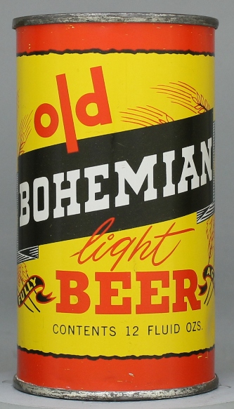 Old Bohemian Light Beer Flat Top Can