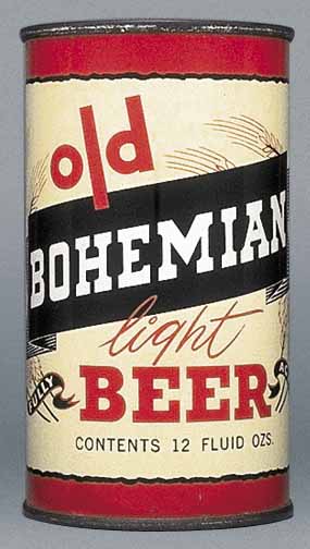 Old Bohemian Light Beer Flat Top Can