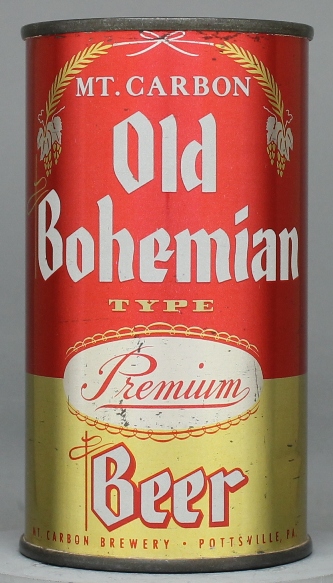 Old Bohemian Mount Carbon Beer Flat Top Can