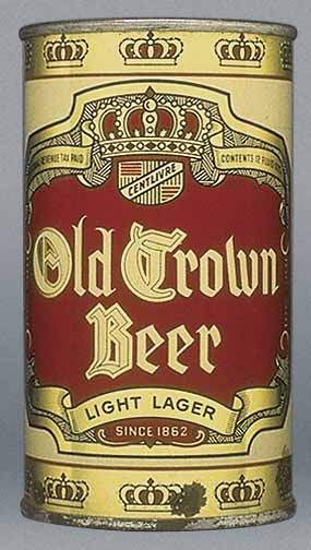 Old Crown Beer Flat Top Can