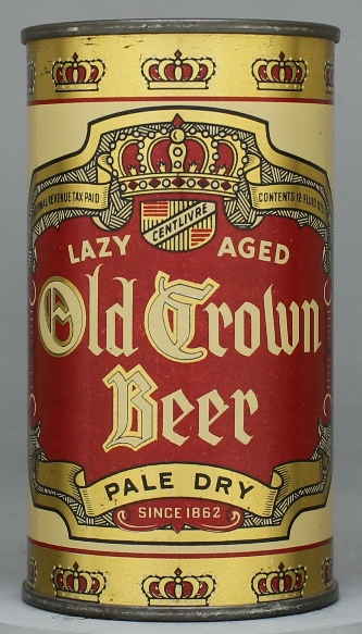 Old Crown Beer Flat Top Can