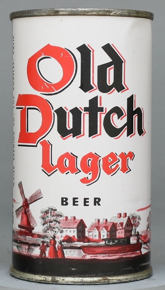 Old Dutch Lager Beer Beer Flat Top Can