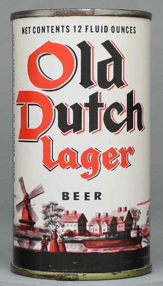 Old Dutch Lager Beer Beer Flat Top Can