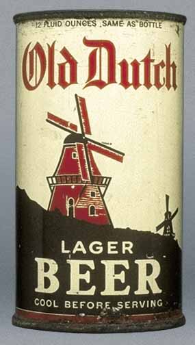 Old Dutch Lager Beer Flat Top Can