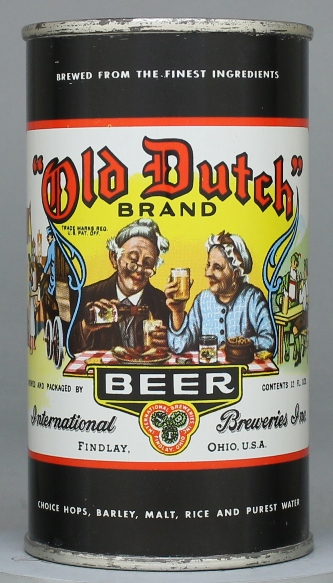 Old Dutch Brand Beer Flat Top Can
