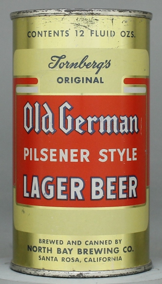 Old German (tornberg's) Beer Flat Top Can