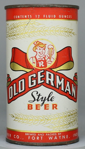 Old German Style Beer Flat Top Can