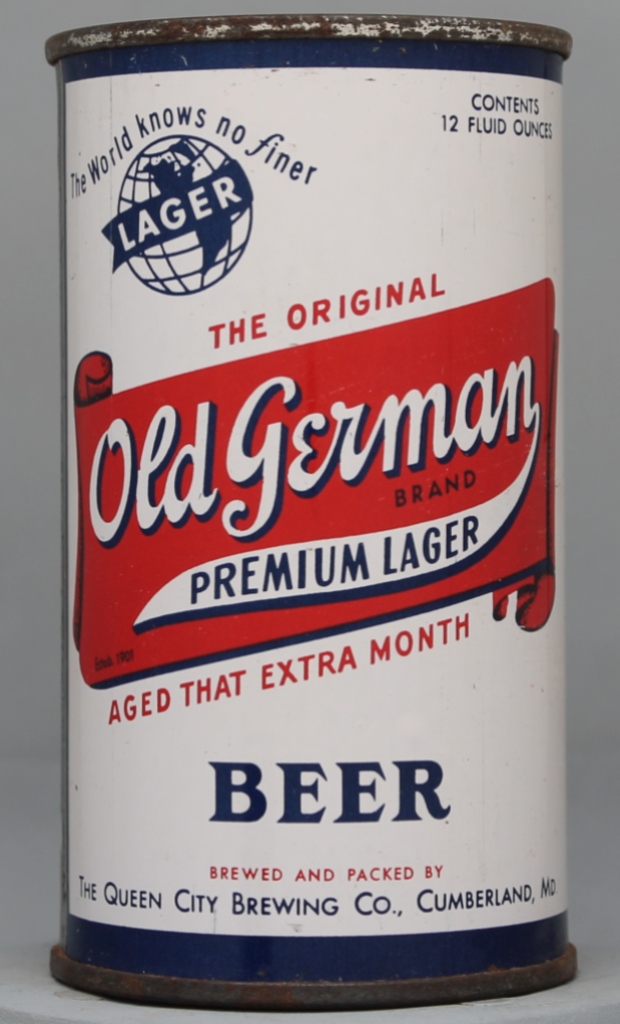 Old German Brand Premium Lager Beer Flat Top Can