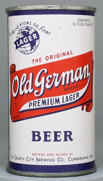Old German Brand Premium Lager Beer Flat Top Can