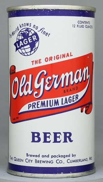 Old German Brand Premium Lager Beer Flat Top Can