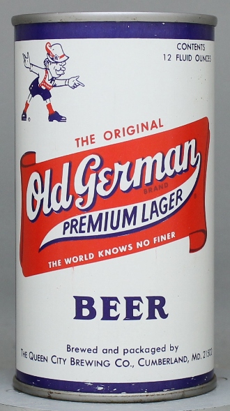 Old German Brand Premium Lager Beer Flat Top Can