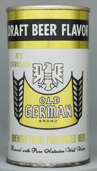 Old German Brand Draft Flat Top Can