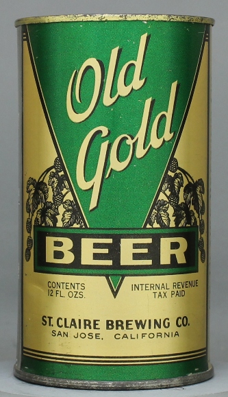 Old Gold Beer Flat Top Can