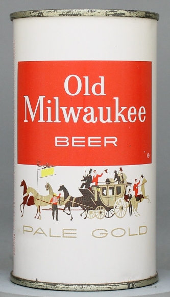 Old Milwaukee Pale Gold Beer Flat Top Can