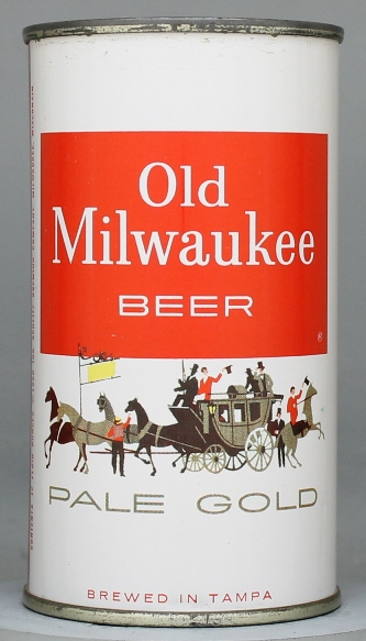 Old Milwaukee Pale Gold Beer Flat Top Can
