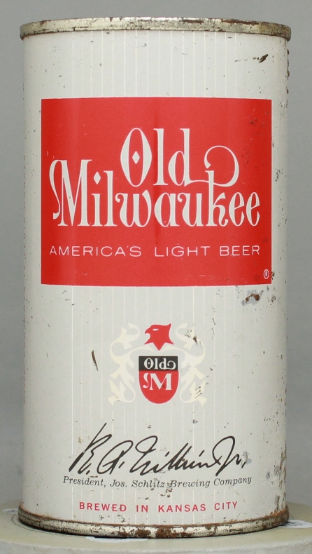 Old Milwaukee America's Light Beer Flat Top Can