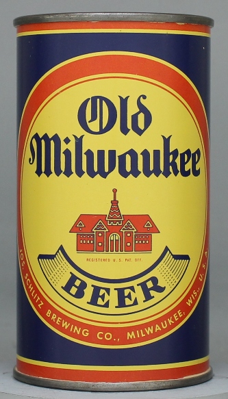 Old Milwaukee Beer Flat Top Can