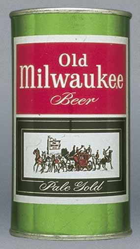 Old Milwaukee Pale Gold Beer Flat Top Can