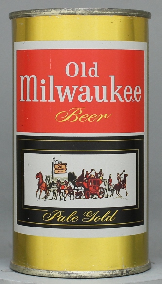 Old Milwaukee Pale Gold Beer Flat Top Can