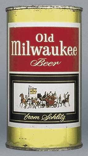 Old Milwaukee Beer Flat Top Can