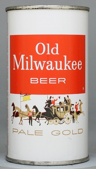 Old Milwaukee Pale Gold Beer Flat Top Can