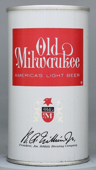 Old Milwaukee Light Beer Flat Top Can