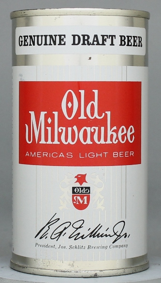 Old Milwaukee Genuine Draft Flat Top Can