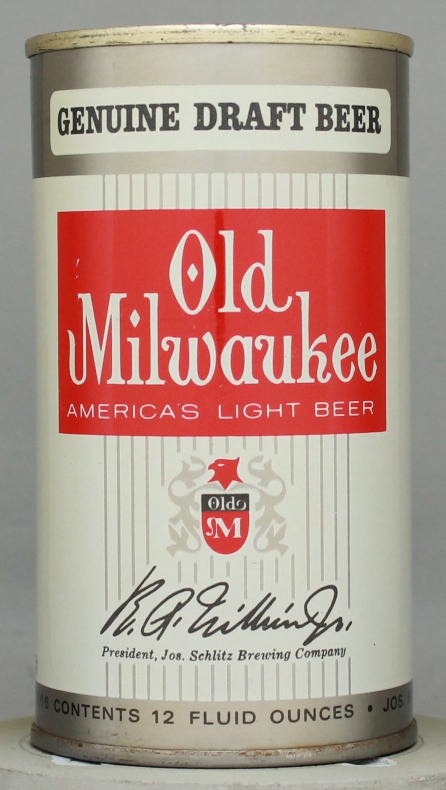 Old Milwaukee Genuine Draft Flat Top Can