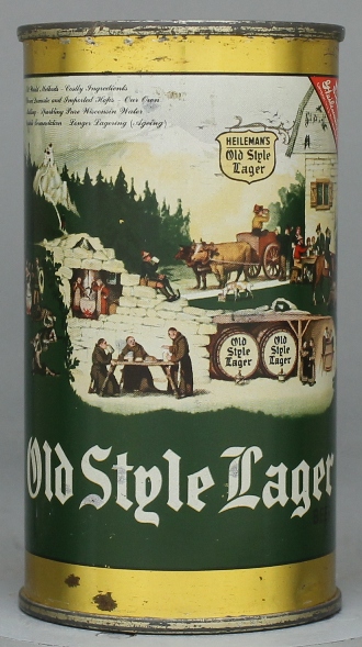 Old Style Lager Beer Flat Top Can