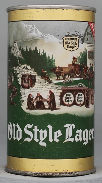 Old Style Lager Beer Flat Top Can