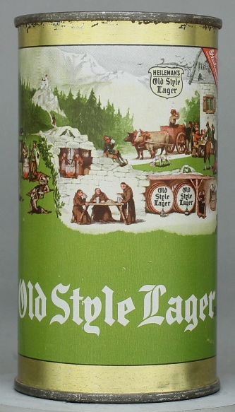 Old Style Lager Beer Flat Top Can