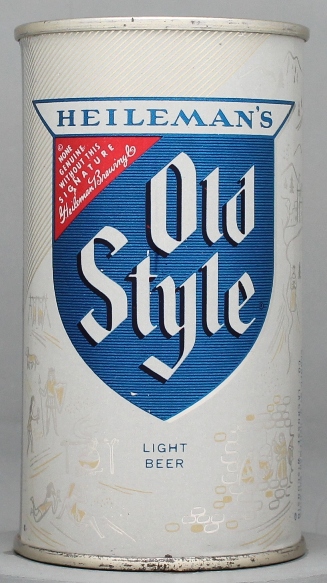 Heileman's Old Style Light Beer Flat Top Can