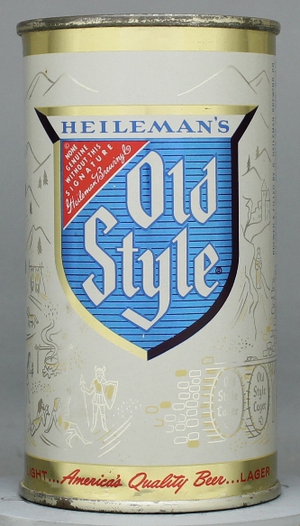 Heileman's Old Style Light Lager Beer Flat Top Can
