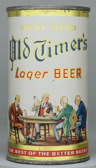 Old Timer's Lager (west Bend) Beer Flat Top Can