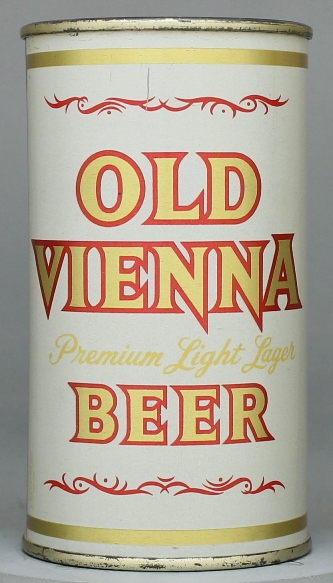 Old Vienna Premium Light Lager Beer Flat Top Can