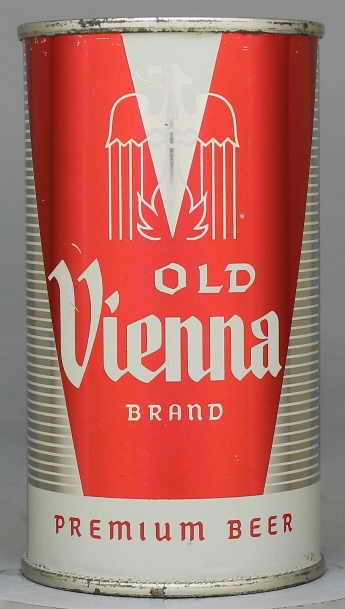 Old Vienna Brand Premium Beer Flat Top Can