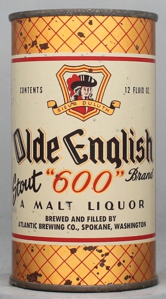 Olde English Brand 600 Stout Malt Liquor Flat Top Can