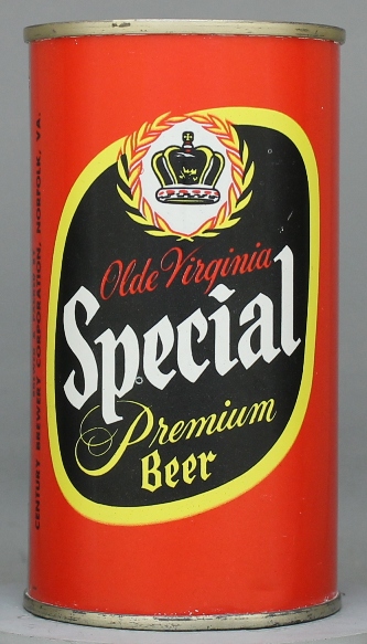 Olde Virginia Special Premium Beer Flat Top Can